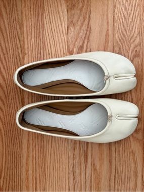 Maison Martin Margiela Cream Tabi Flats